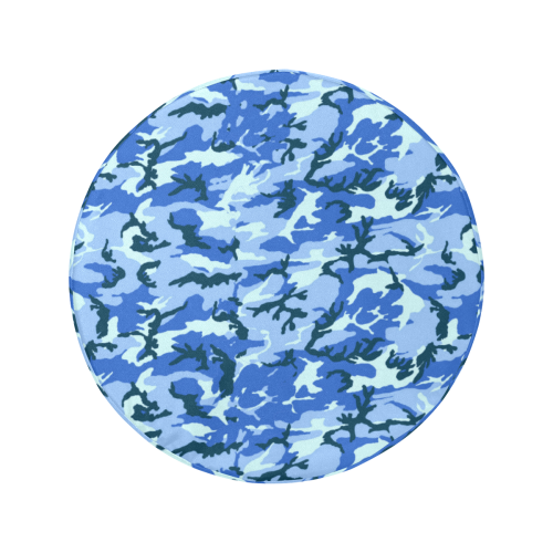 Woodland Blue Camouflage 34 Inch Spare Tire Cover