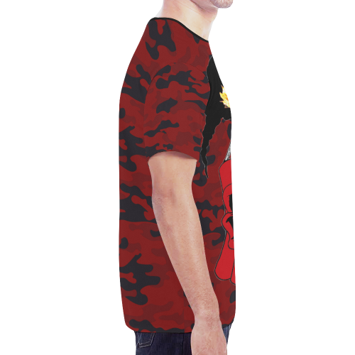 T.N.T Red Camo New All Over Print T-shirt for Men (Model T45)