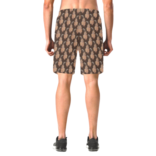 springleafs Men's All Over Print Elastic Beach Shorts (Model L20)