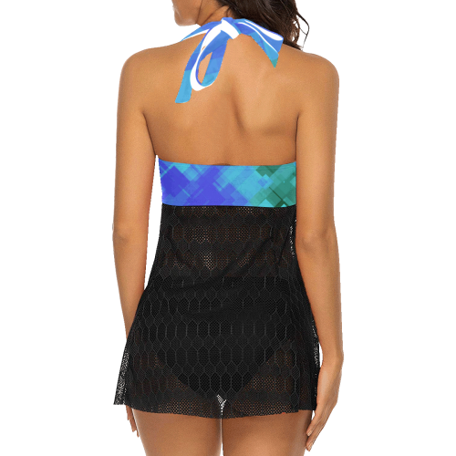 Geo abstract 2 Women's Swim Dress (Model S12)