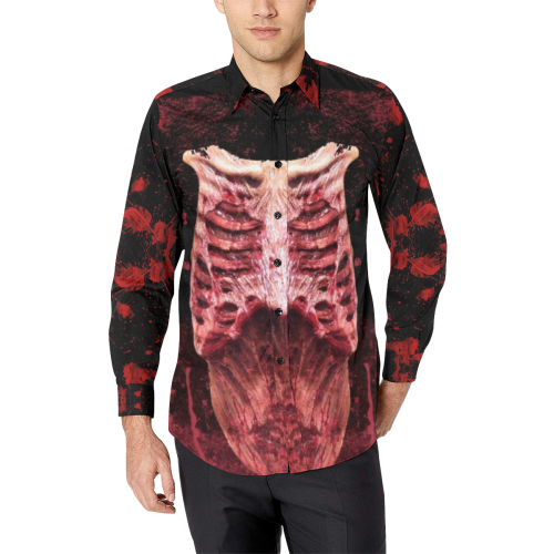 Scary Body by Artdream Men's All Over Print Casual Dress Shirt (Model T61)