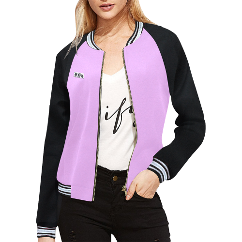 FASHION ROSE GIRL BGB PRINT JACKET All Over Print Bomber Jacket for Women (Model H21)