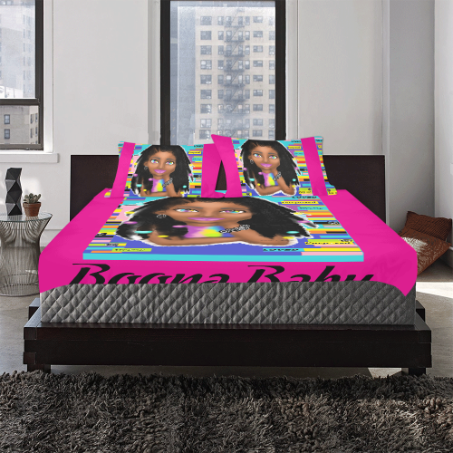 kindle 2Ht pink 3-Piece Bedding Set