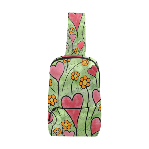 Where Love Grows. Inspired by the Magic Island of Gotland. Chest Bag (Model 1678)