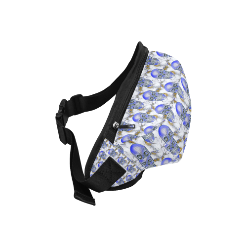 funny skull pattern B by JamColors Fanny Pack/Large (Model 1676)