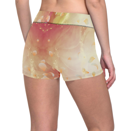 Flower power, soft colors Women's All Over Print Short Leggings (Model L28)