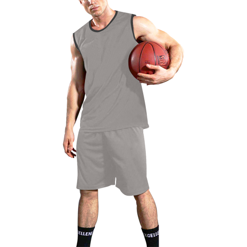 Ash All Over Print Basketball Uniform