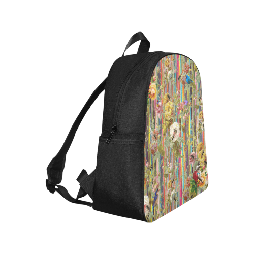 Secret Summer Garden Multi-Pocket Fabric Backpack (Model 1684)