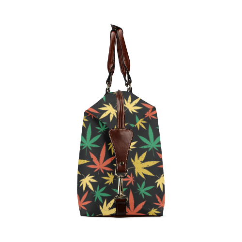 Cannabis Pattern Classic Travel Bag (Model 1643) Remake
