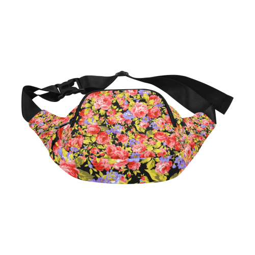 Colorful Flower Pattern 02 Fanny Pack/Small (Model 1677)