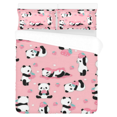 pandas 3-Piece Bedding Set