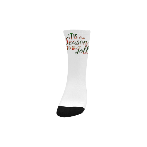 Christmas 'Tis The Season Custom Socks for Kids