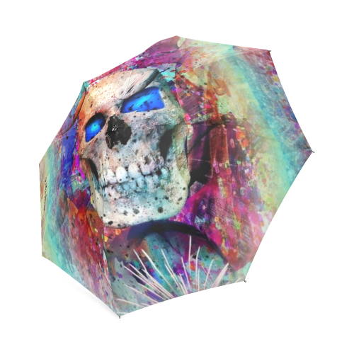 My Skull Popart by Nico Bielow Foldable Umbrella (Model U01)