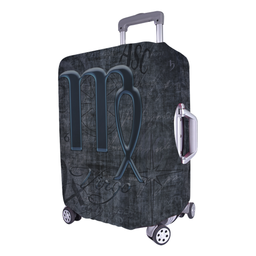 Astrology Zodiac Sign Virgo in Grunge Style Luggage Cover/Large 26"-28"