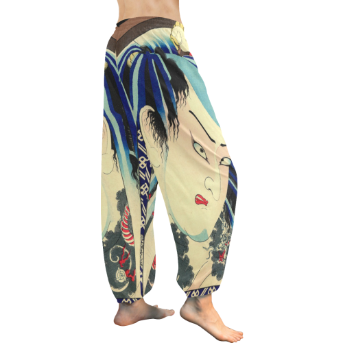 Danshichi Women's All Over Print Harem Pants (Model L18)
