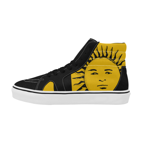 GOD High Level Black & Yellow Men's High Top Skateboarding Shoes (Model E001-1)