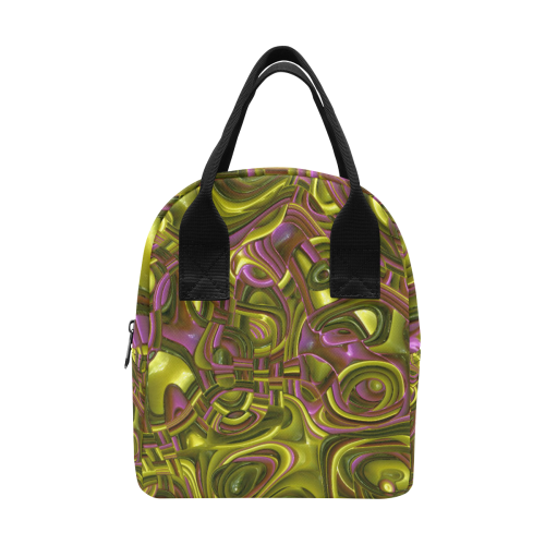 Abstract Art Deco 12 by JamColors Zipper Lunch Bag (Model 1689)