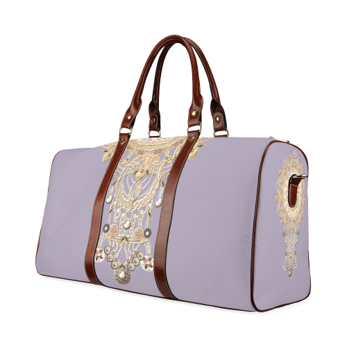 jewels-purple Waterproof Travel Bag/Small (Model 1639)