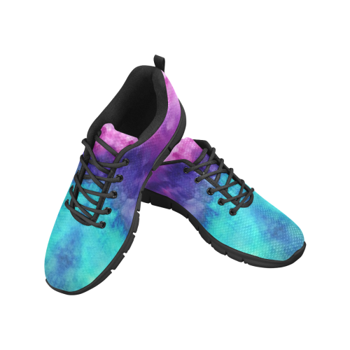 Water Colors Women's Running Shoe Women's Breathable Running Shoes (Model 055)
