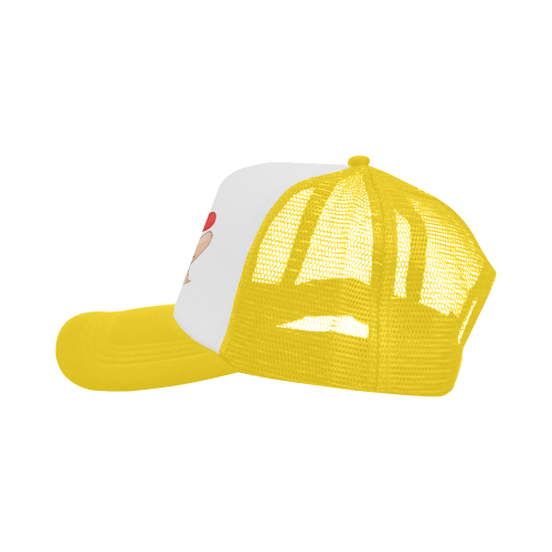 Finger Heart / Yellow Trucker Hat