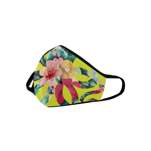 PiccoGrande floral octopus-yellow Mouth Mask