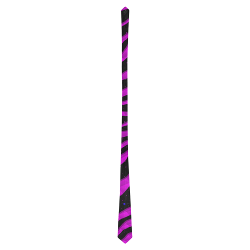 Ripped SpaceTime Stripes - Pink Classic Necktie (Two Sides)