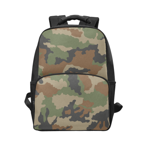 woodland camouflage Unisex Laptop Backpack (Model 1663)