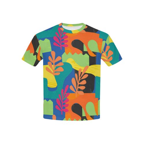 Abstract Nature Pattern Kids' All Over Print T-shirt (USA Size) (Model T40)