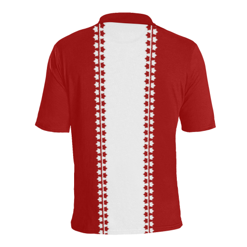 Canada Polo Shirts Retro Classic Shirts Men's All Over Print Polo Shirt (Model T55)