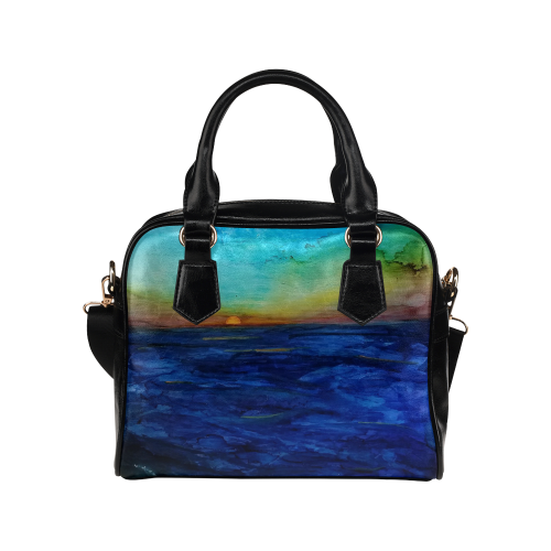 Sunset Seacape #1 Shoulder Handbag (Model 1634)