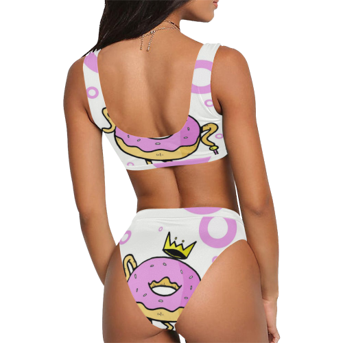 royaljelly Sport Top & High-Waisted Bikini Swimsuit (Model S07)