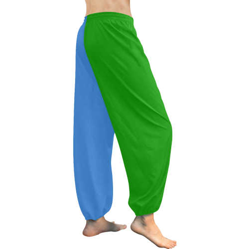 joker or pied piper blue green Women's All Over Print Harem Pants (Model L18)