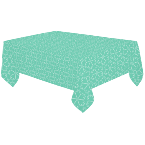 Biscay Green #5 Cotton Linen Tablecloth 60"x120"