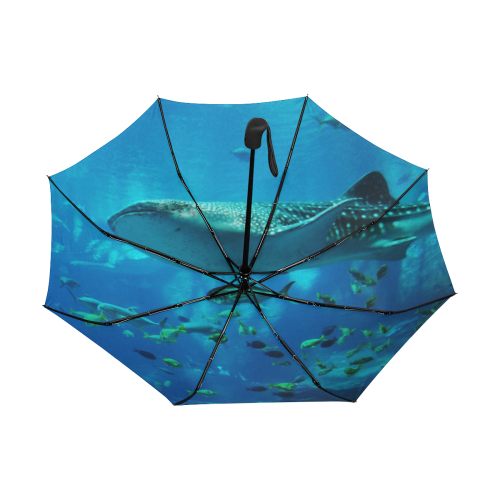 Under The Sea - Shoal Of Ocean Fish And Whale Shar Anti-UV Auto-Foldable Umbrella (Underside Printing) (U06)