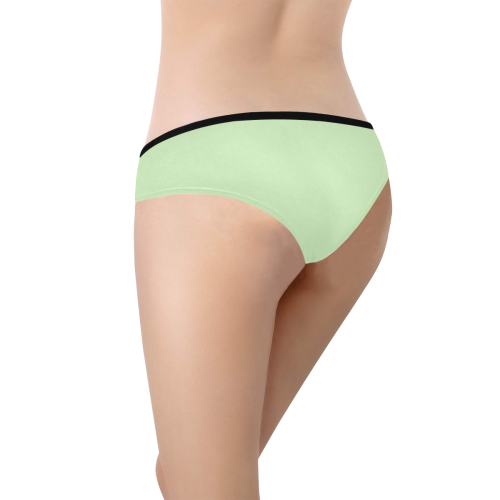 color tea green Women's Hipster Panties (Model L33)
