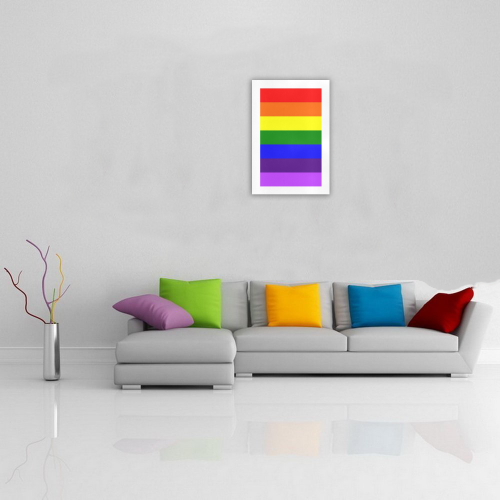 Rainbow Flag (Gay Pride - LGBTQIA+) Art Print 19‘’x28‘’