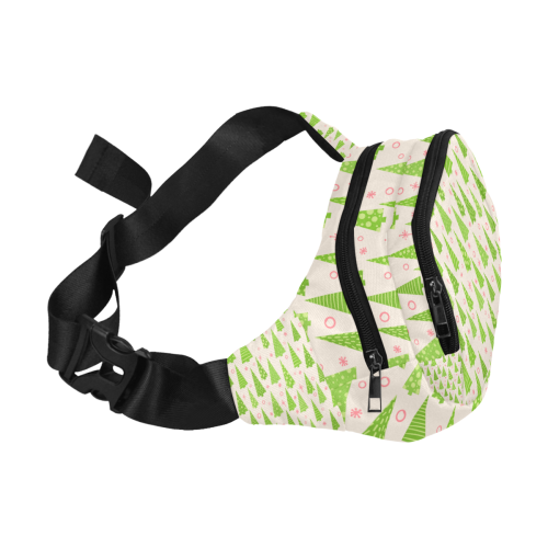 Christmas Trees Forest Fanny Pack/Small (Model 1677)