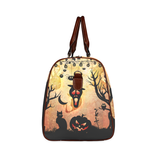 Funny halloween design Waterproof Travel Bag/Small (Model 1639)