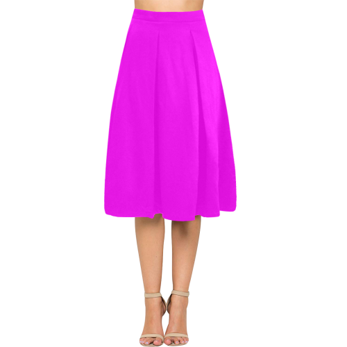 color fuchsia / magenta Aoede Crepe Skirt (Model D16)