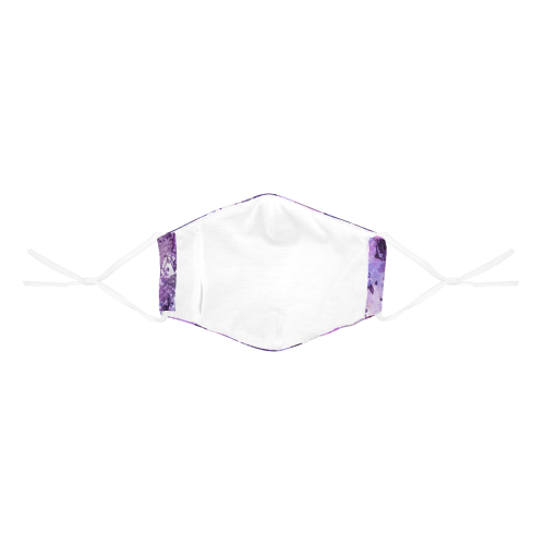 Purple Paint Splatter 3D Mouth Mask with Drawstring (30 Filters Included) (Model M04) (Non-medical Products)