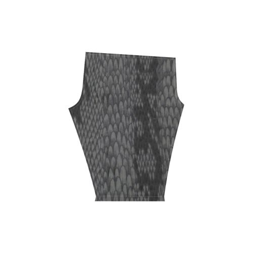 snake fabric print dark Women's Low Rise Capri Leggings (Invisible Stitch) (Model L08)