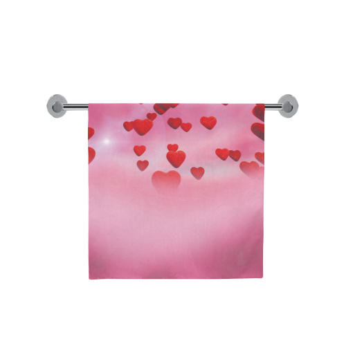 lovely romantic sky heart pattern for valentines day, mothers day, birthday, marriage Bath Towel 30"x56"