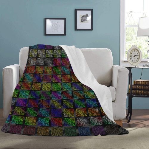 Ripped SpaceTime Stripes Collection Ultra-Soft Micro Fleece Blanket 60"x80"