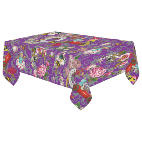 Spring Bank Holiday Cotton Linen Tablecloth 60"x 104"