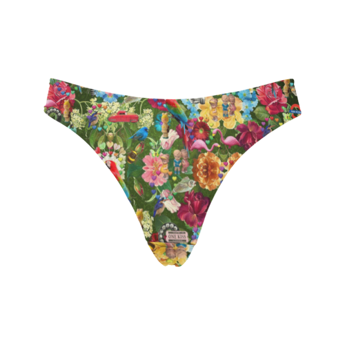 Is It Springtime Yet? Women's All Over Print Thongs (Model L30)