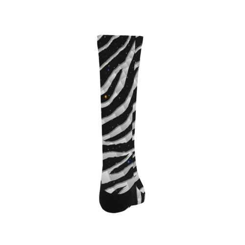 Ripped SpaceTime Stripes - White Men's Custom Socks