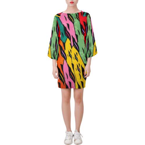 Pop Art by Nico Bielow Bell Sleeve Dress (Model D52)