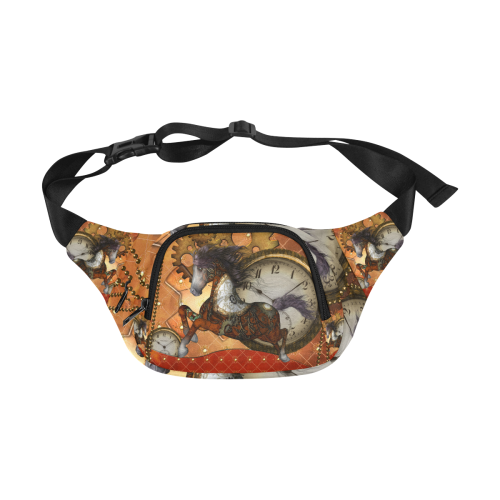 Steampunk, awesome steampunk horse Fanny Pack/Small (Model 1677)