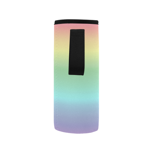 Pastel Rainbow Neoprene Water Bottle Pouch/Medium