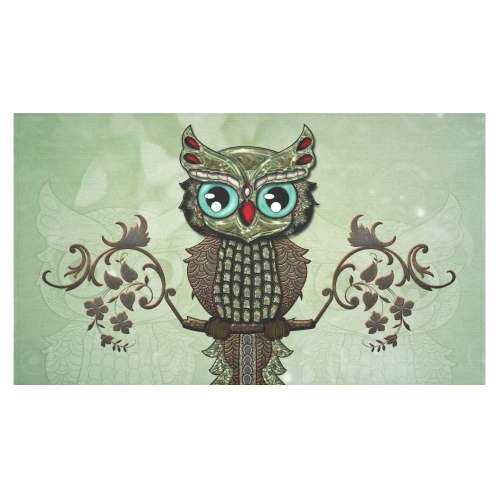 Wonderful owl, diamonds Cotton Linen Tablecloth 60"x 104"